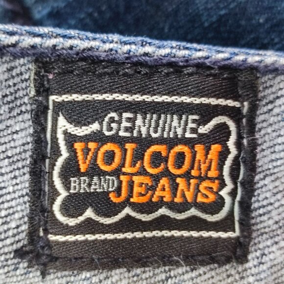 Volcom Kinkade jeans men's size 32 rinsed indigo classic straight fit stretch - Picture 6 of 16